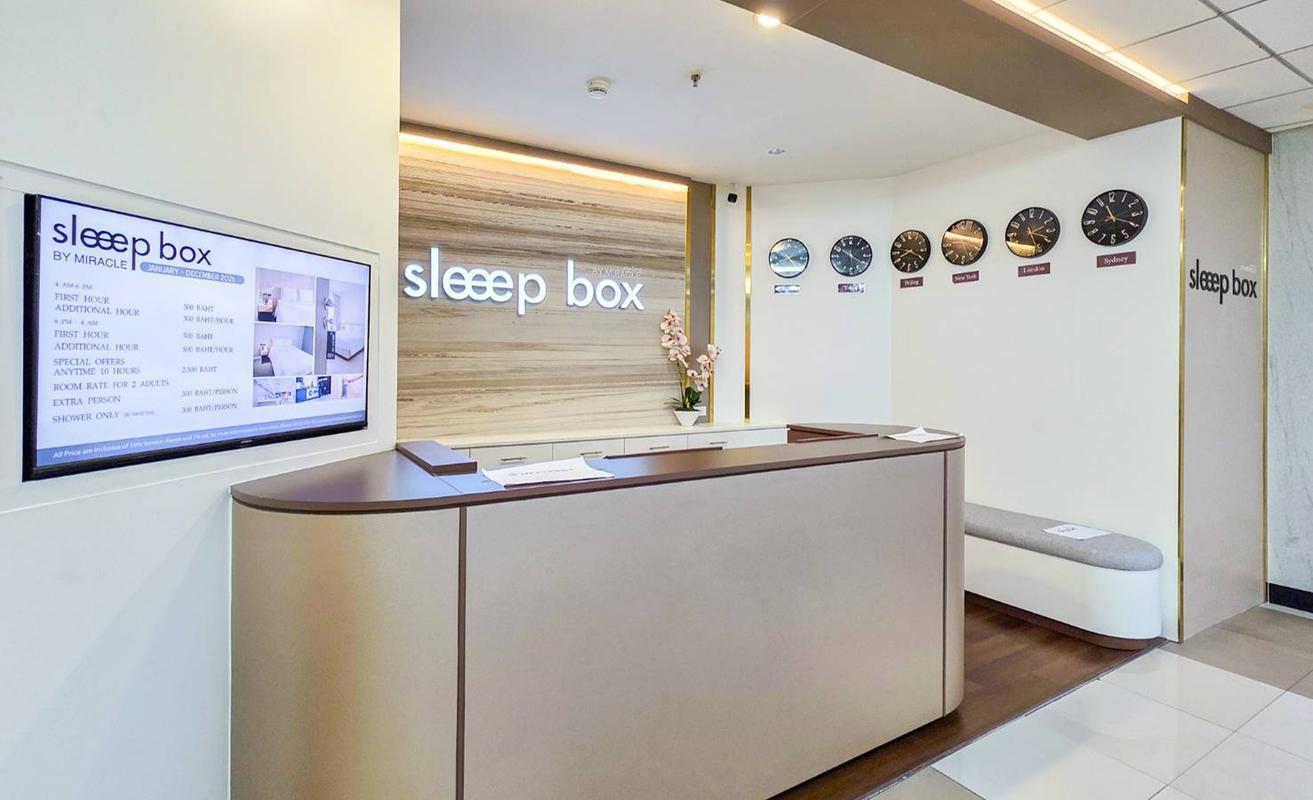Reception Sleep Box by Miracle Reception Sleep Box by Miracle Miracle Hotel Group Bangkok